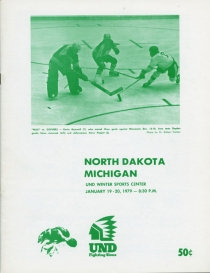 U. of North Dakota 1978-79 game program