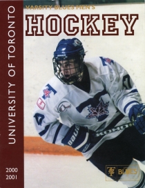 U. of Toronto 2000-01 game program