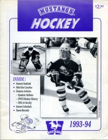U. of Western Ontario 1993-94 game program