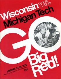 U. of Wisconsin 1975-76 game program