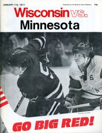 U. of Wisconsin 1976-77 game program