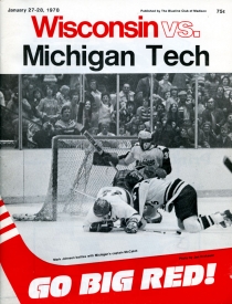 U. of Wisconsin 1977-78 game program