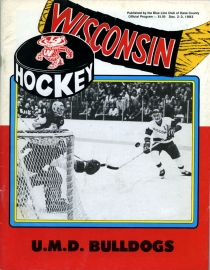 U. of Wisconsin 1983-84 game program
