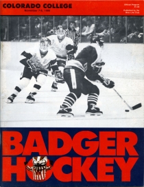 U. of Wisconsin 1986-87 game program