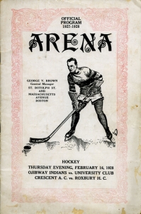 University Hockey Club Game Program