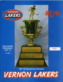 Vernon Lakers 1990-91 game program