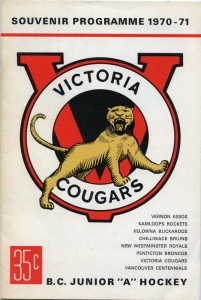Victoria Cougars 1970-71 game program