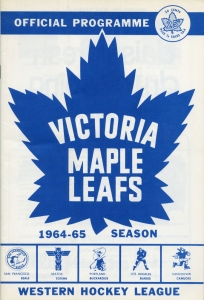 Victoria Maple Leafs 1964-65 game program