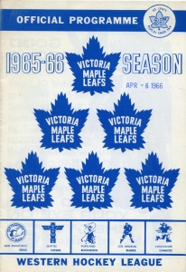 Victoria Maple Leafs 1965-66 game program