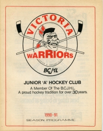 Victoria Warriors 1990-91 game program
