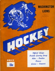 Washington Lions 1945-46 game program