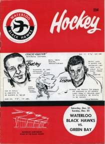 Waterloo Black Hawks 1963-64 game program