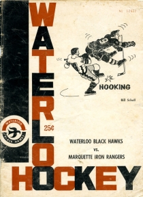 Waterloo Black Hawks Game Program