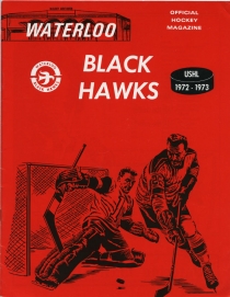 Waterloo Black Hawks 1972-73 game program