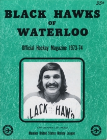 Waterloo Black Hawks 1973-74 game program