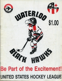 Waterloo Black Hawks 1988-89 game program