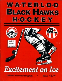 Waterloo Black Hawks 1991-92 game program