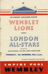 Wembley Lions Game Program