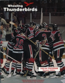 Wheeling Thunderbirds 1993-94 game program