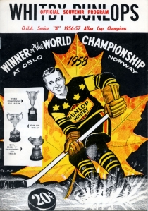 Whitby Dunlops 1958-59 game program