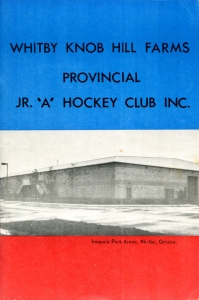 Whitby Knob Hill Farms 1974-75 game program