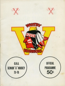 Whitby Warriors Game Program