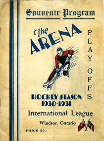 Windsor Bulldogs 1930-31 game program
