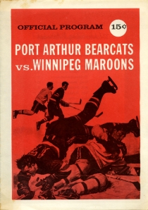 Winnipeg Maroons Game Program