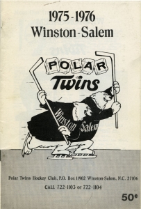 Winston-Salem Polar Twins 1975-76 game program