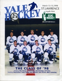 Yale University 1997-98 game program