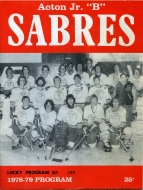 Acton Sabres 1978-79 program cover