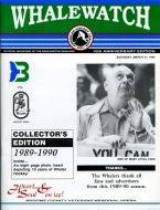 Binghamton Whalers 1989-90 program cover