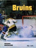 Boston Bruins 1973-74 program cover