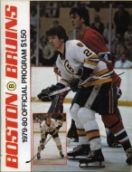 Boston Bruins 1979-80 program cover