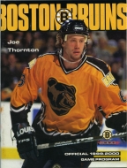 Boston Bruins 1999-00 program cover