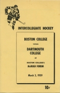 Boston College 1958-59 program cover
