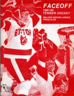 Boston University 1981-82 program cover