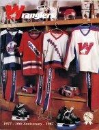 WHL Calgary Wranglers Vintage Lot of 2 1980's Team Logo Hockey Pennants