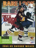 Chicago Wolves 2004-05 program cover