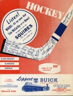 Cincinnati Mohawks 1952-53 program cover
