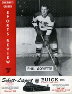 Cincinnati Mohawks 1954-55 program cover