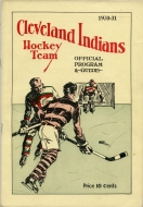 Cleveland Indians 1930-31 program cover