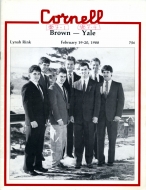 Cornell University 1987-88 program cover