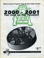 Drayton Valley Thunder 2000-01 program cover