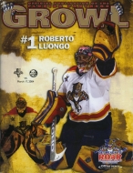Florida Panthers 2003-04 program cover