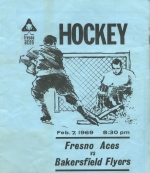 Fresno Aces 1968-69 program cover