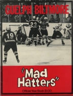 Guelph Biltmore Mad Hatters 1972-73 program cover