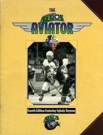 Houston Aeros 1995-96 program cover