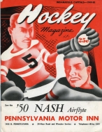 Indianapolis Capitals 1949-50 program cover