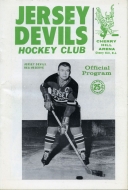 Jersey Devils 1966-67 program cover